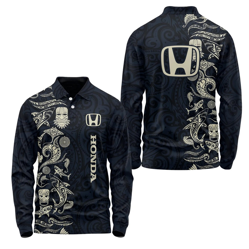 Honda Long Sleeve Polo SHW033