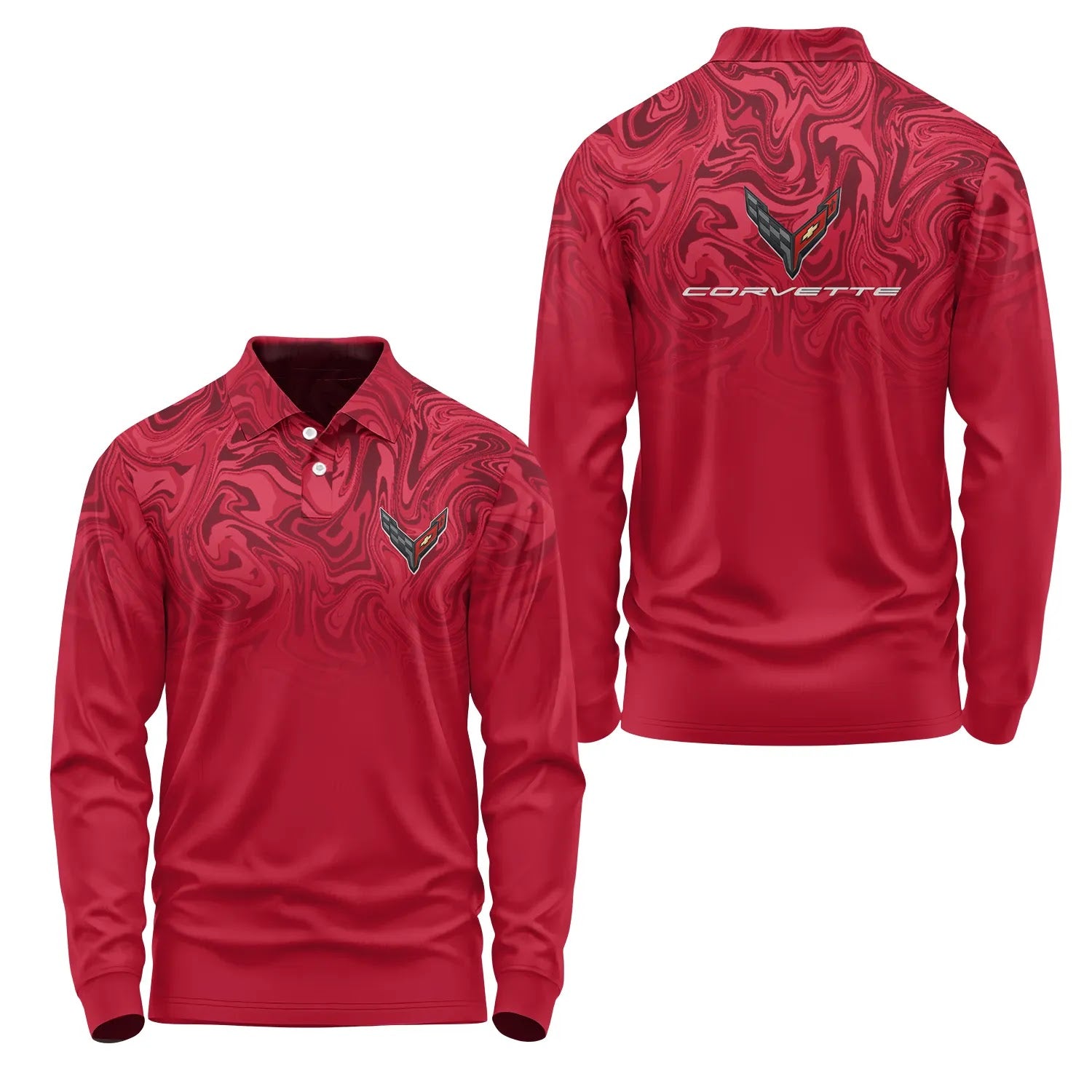 Corvette Long Sleeve Polo SC091