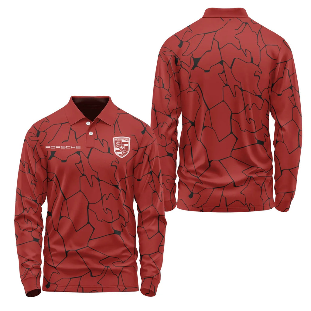 Porsche Long Sleeve Polo SC103