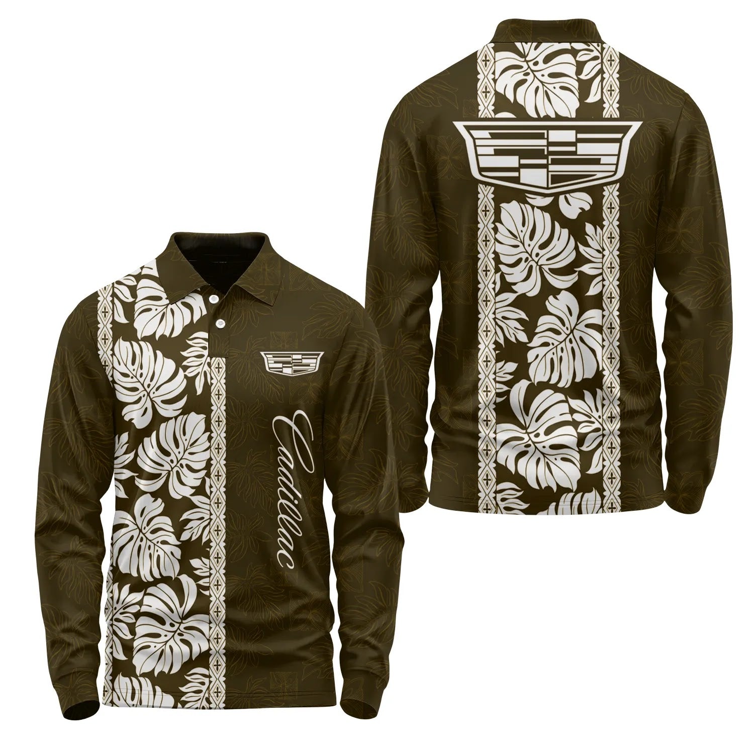 Cadillac Long Sleeve Polo SHW046