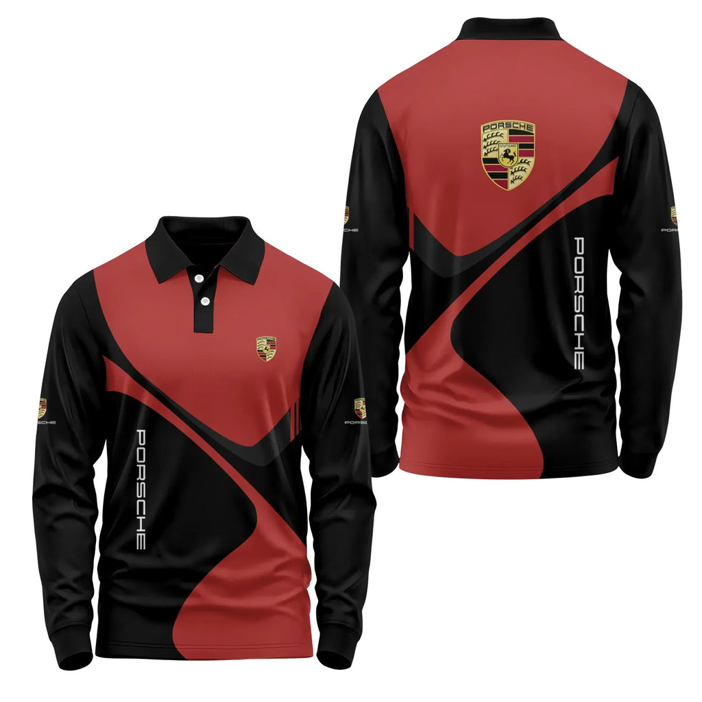 Porsche Long Sleeve Polo SC058