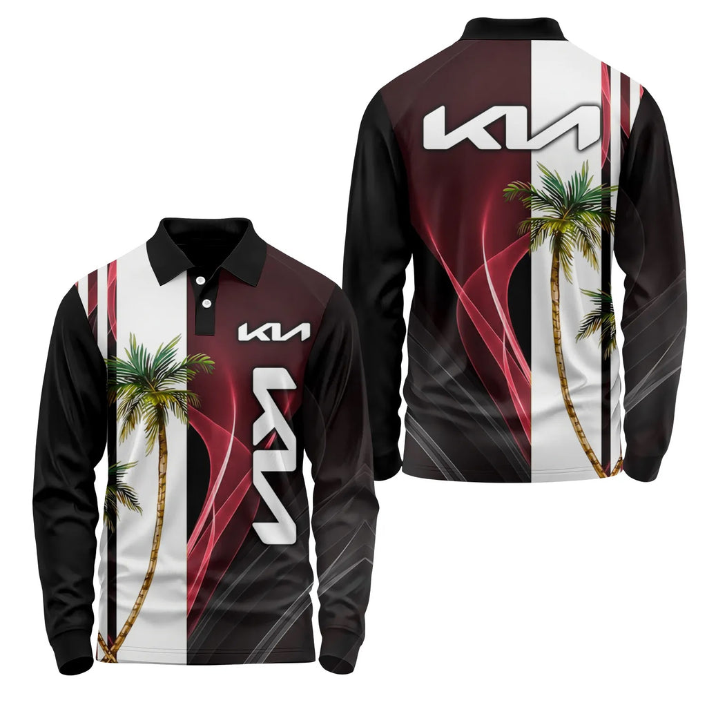 Kia Long Sleeve Polo SHW036