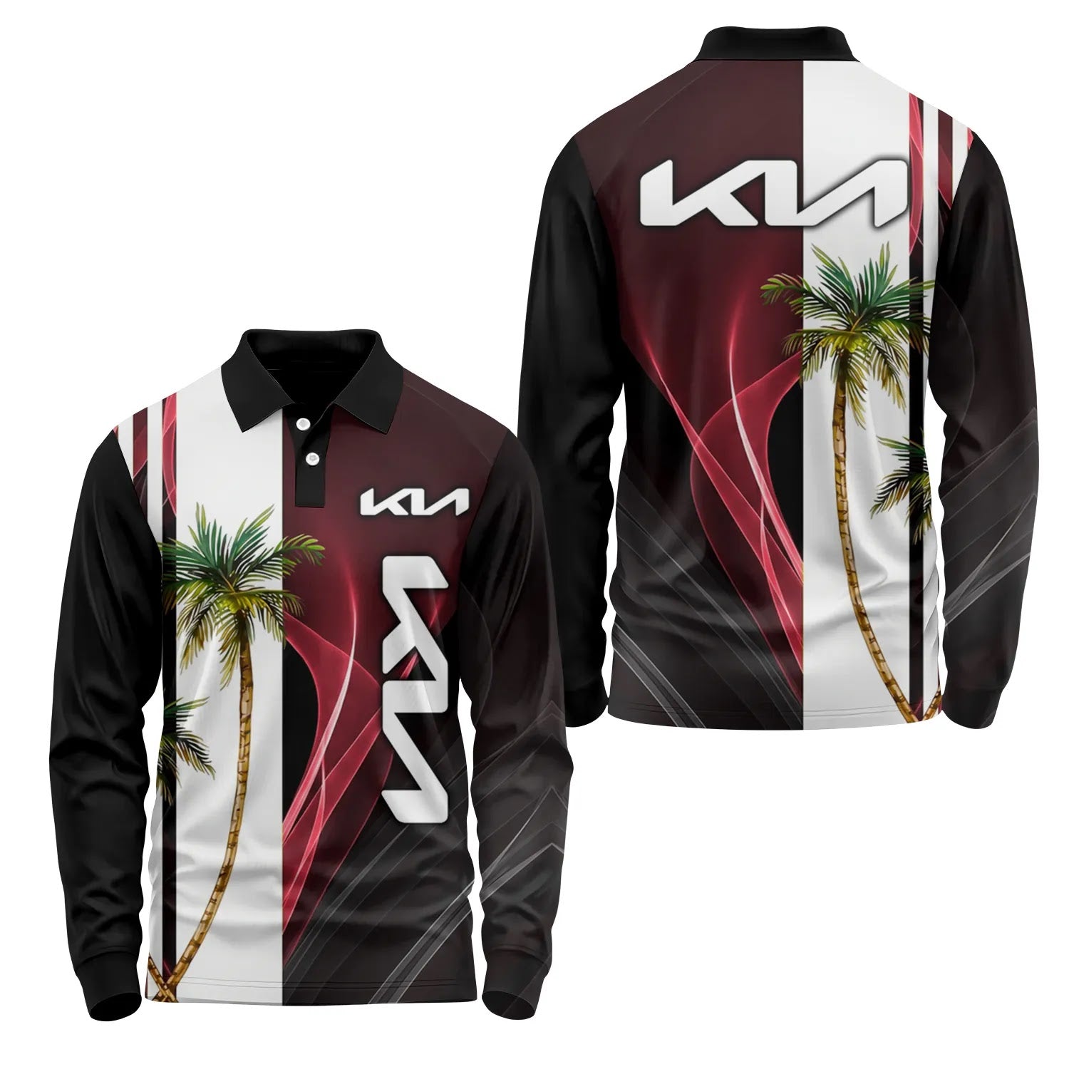 Kia Long Sleeve Polo SHW036
