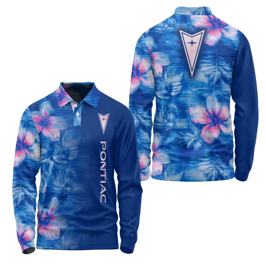 Pontiac Long Sleeve Polo SHW057