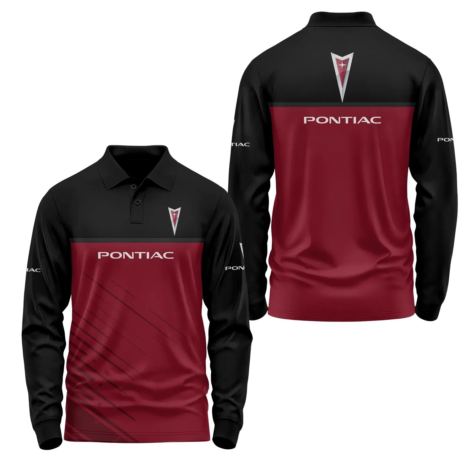 Pontiac Long Sleeve Polo SC040