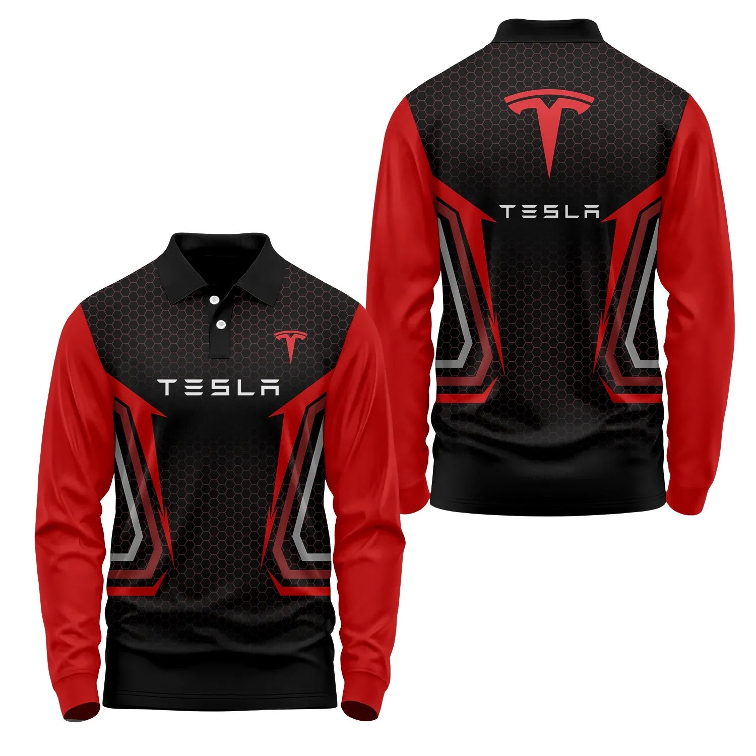 Tesla Long Sleeve Polo SC075