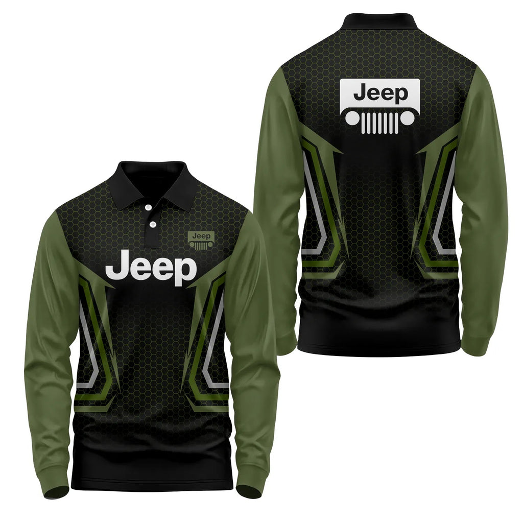Jeep Long Sleeve Polo SC075