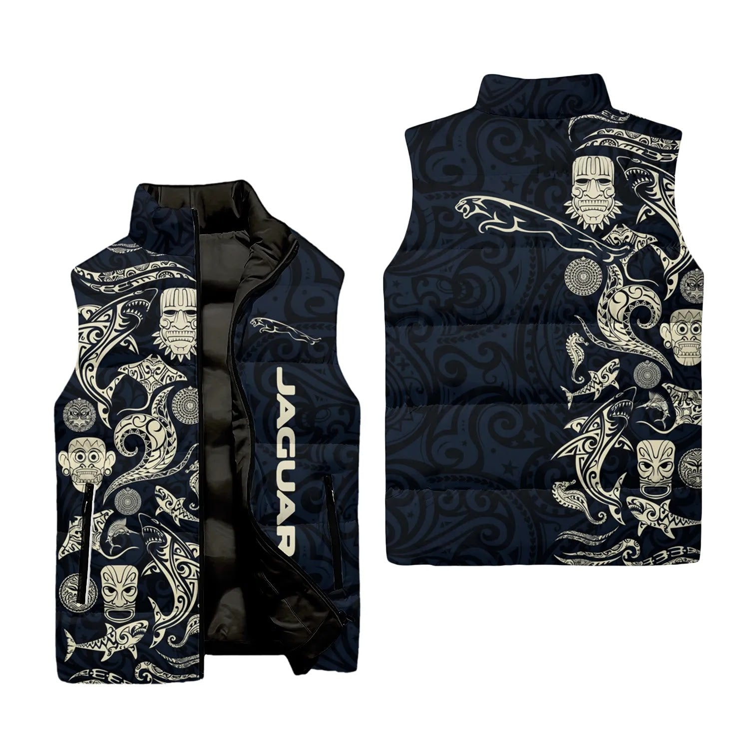 Jaguar Sleeveless Puffer Jacket SHW033