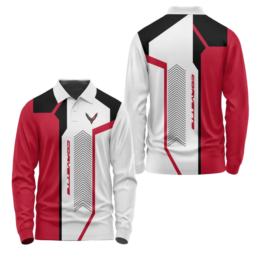 Corvette Long Sleeve Polo SC065