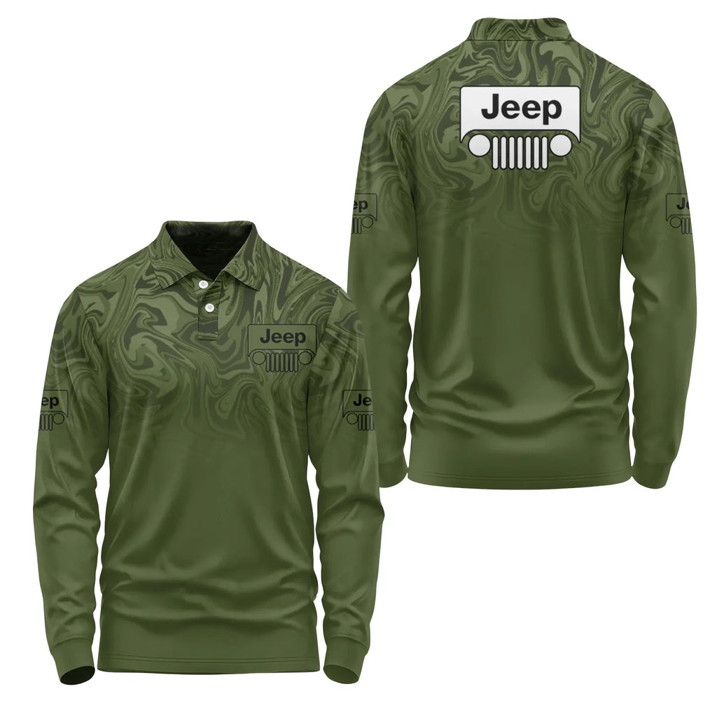 Jeep Long Sleeve Polo SC091