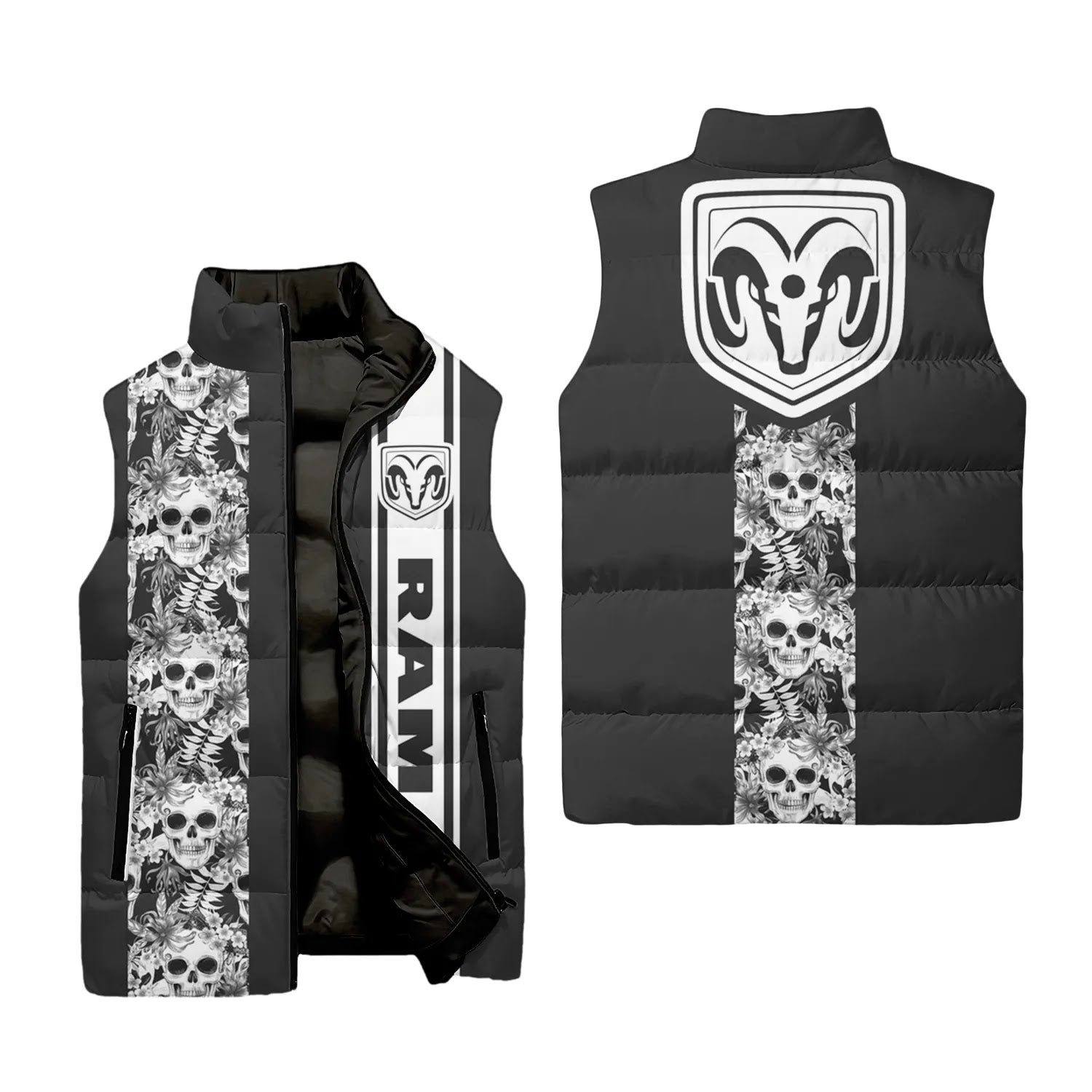 Ram Sleeveless Puffer Jacket SHW042