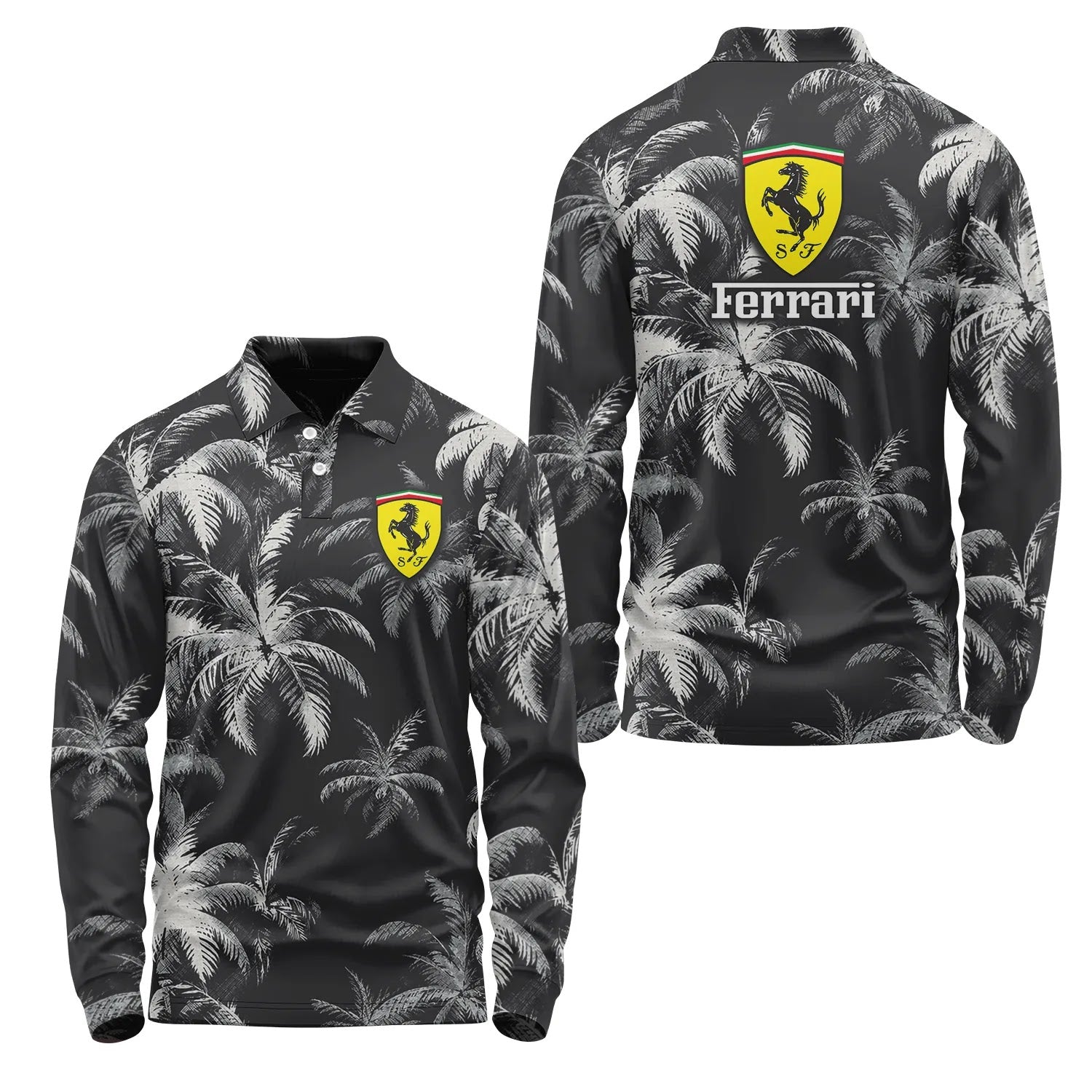 Ferrari Long Sleeve Polo SC112