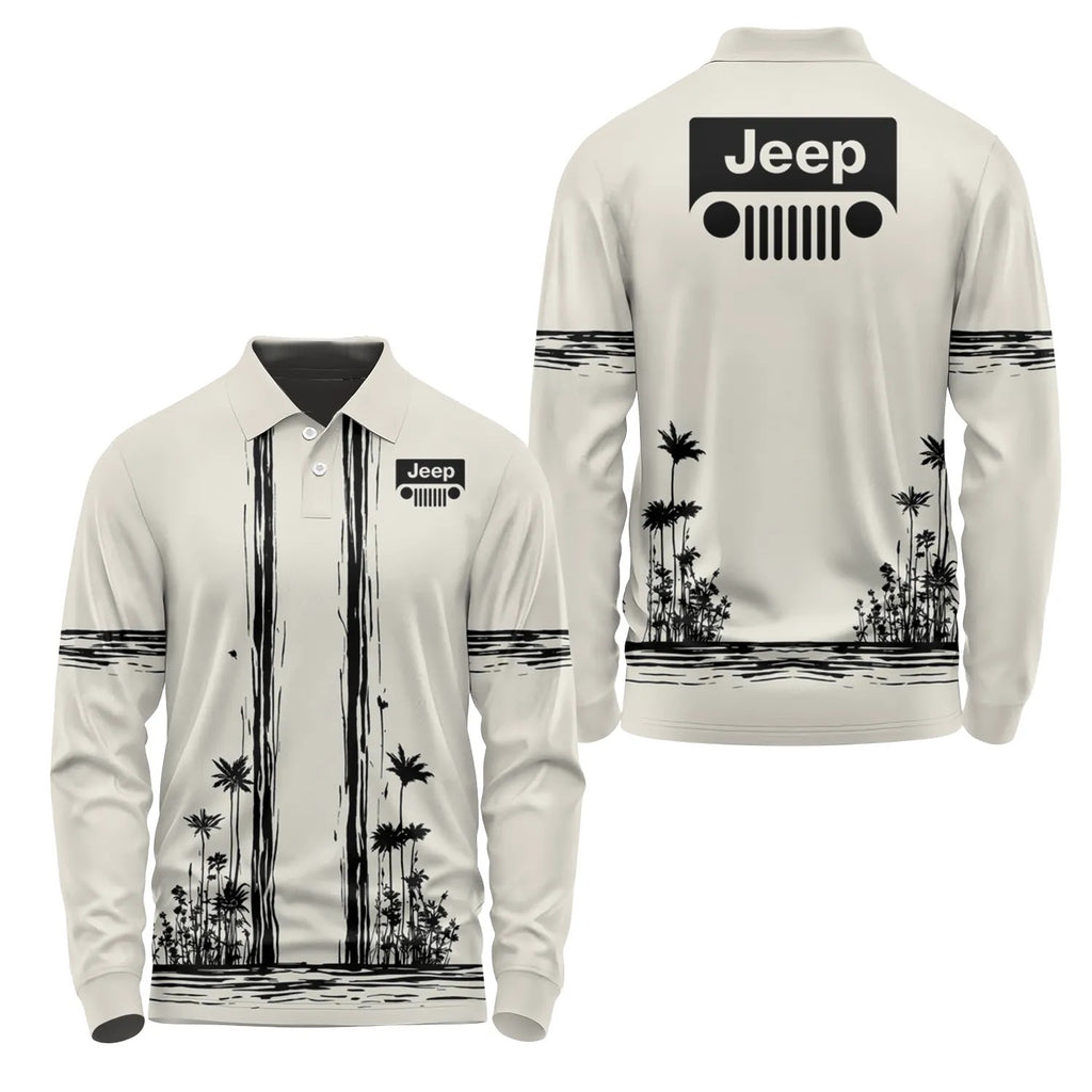 Jeep Long Sleeve Polo SHW043