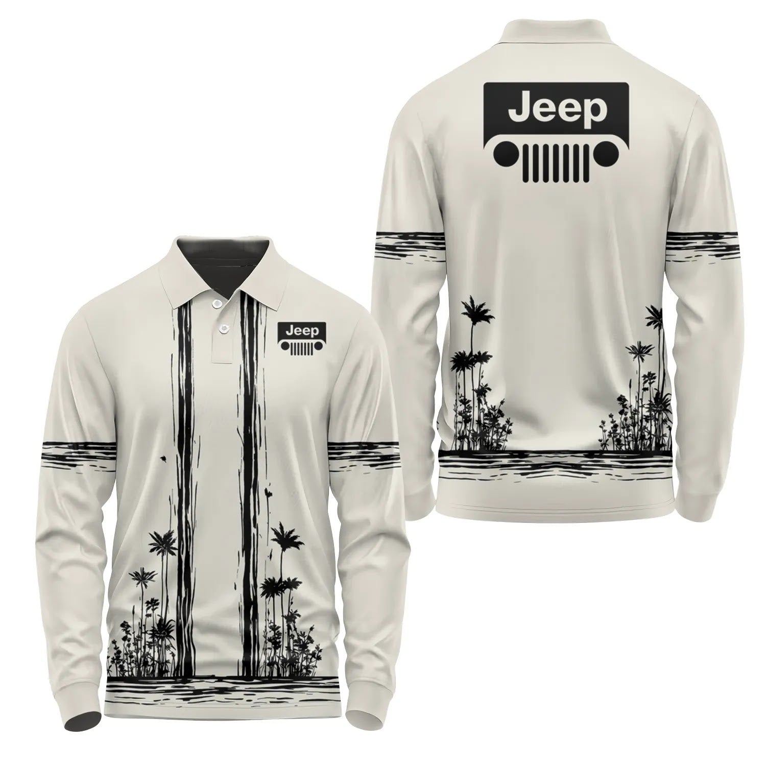Jeep Long Sleeve Polo SHW043