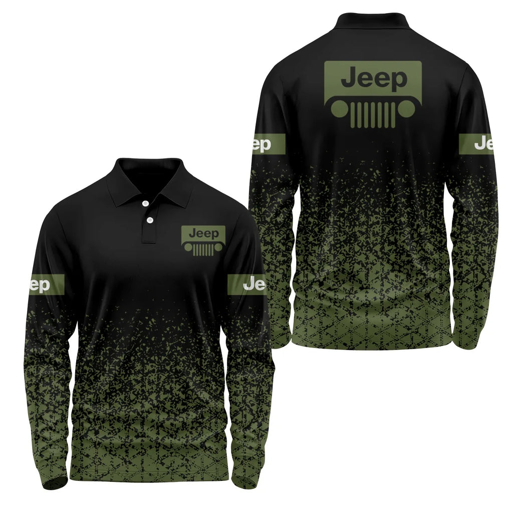 Jeep Long Sleeve Polo SC096