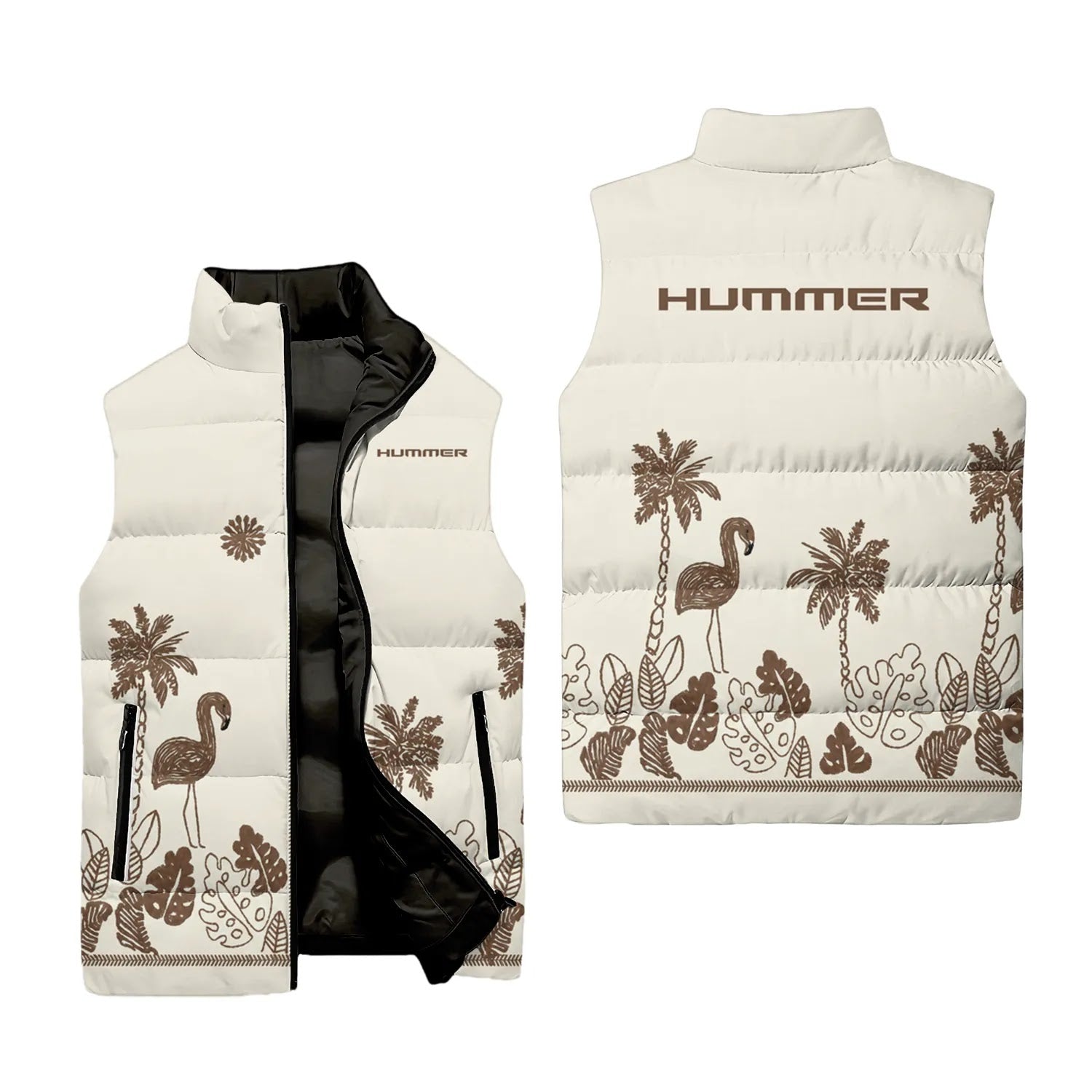 Hummer Sleeveless Puffer Jacket SHW044