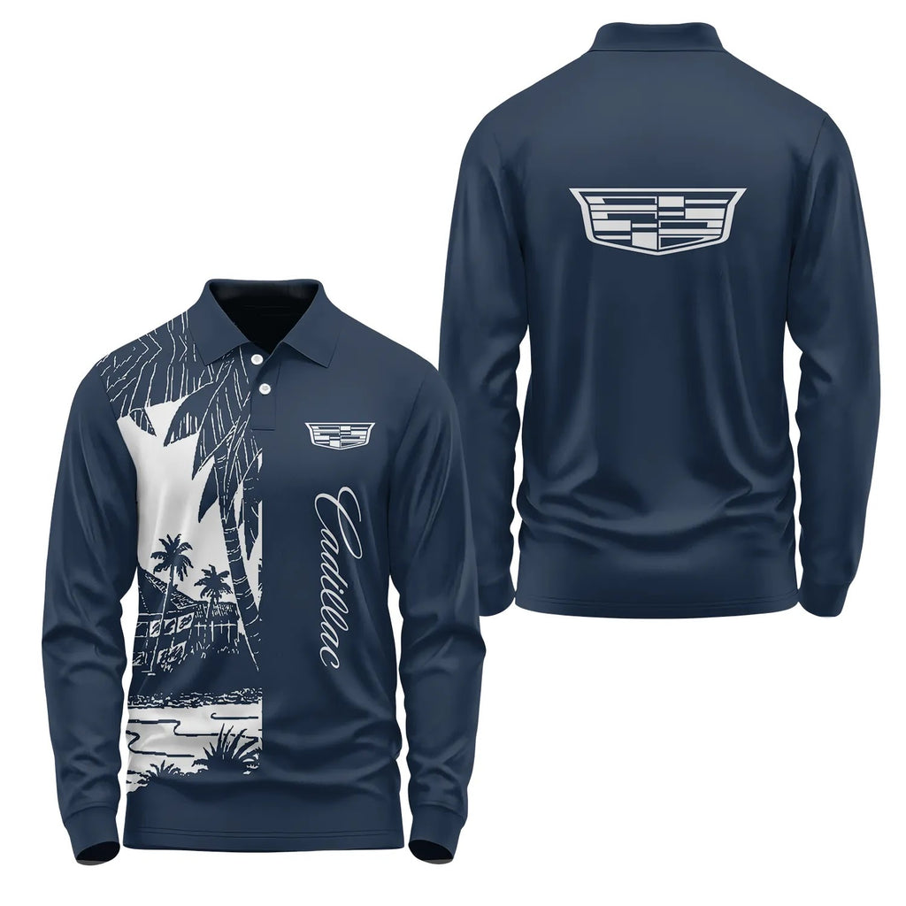 Cadillac Long Sleeve Polo SHW031