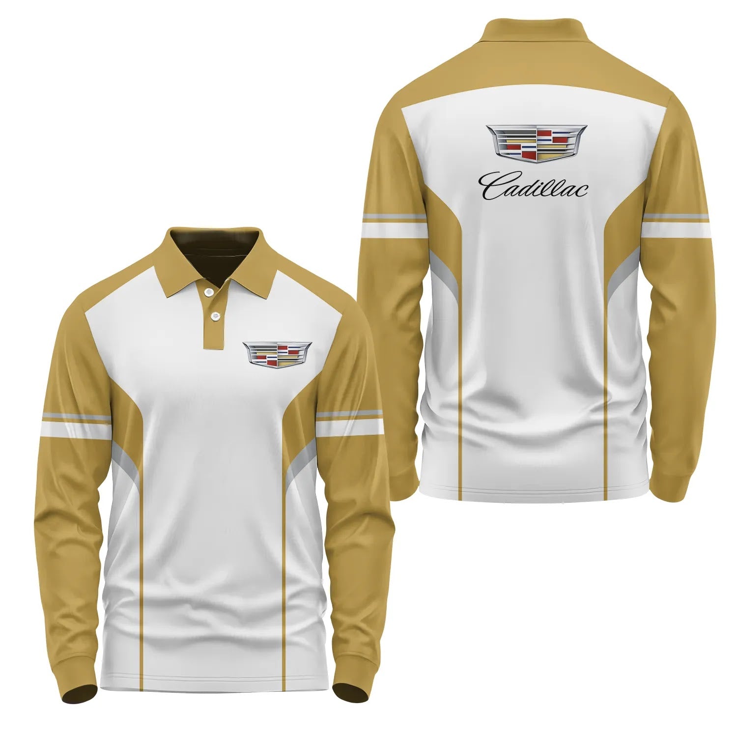 Cadillac Long Sleeve Polo SC113
