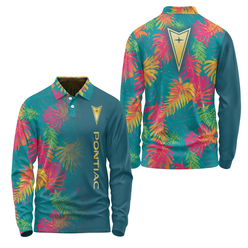 Pontiac Long Sleeve Polo SHW059