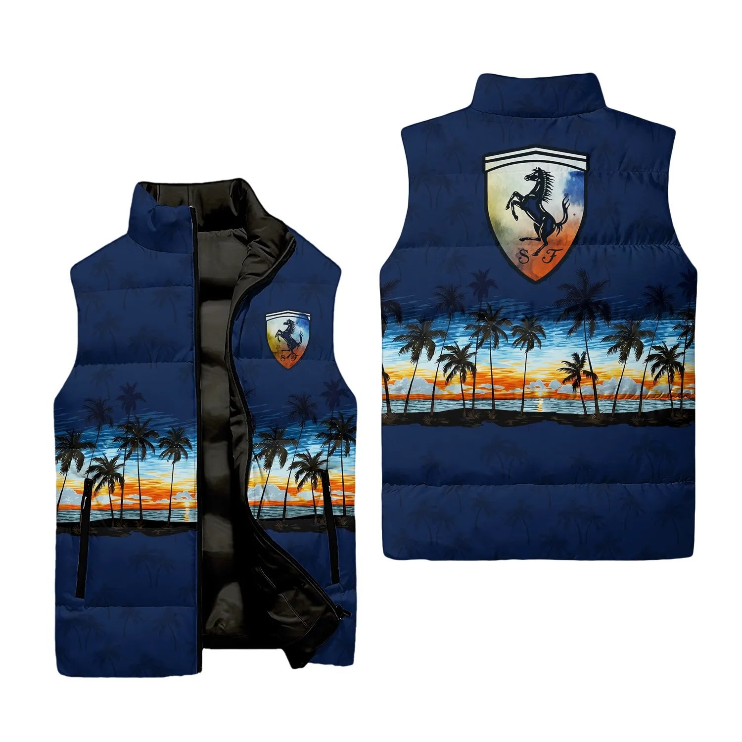 Ferrari Sleeveless Puffer Jacket SHW017