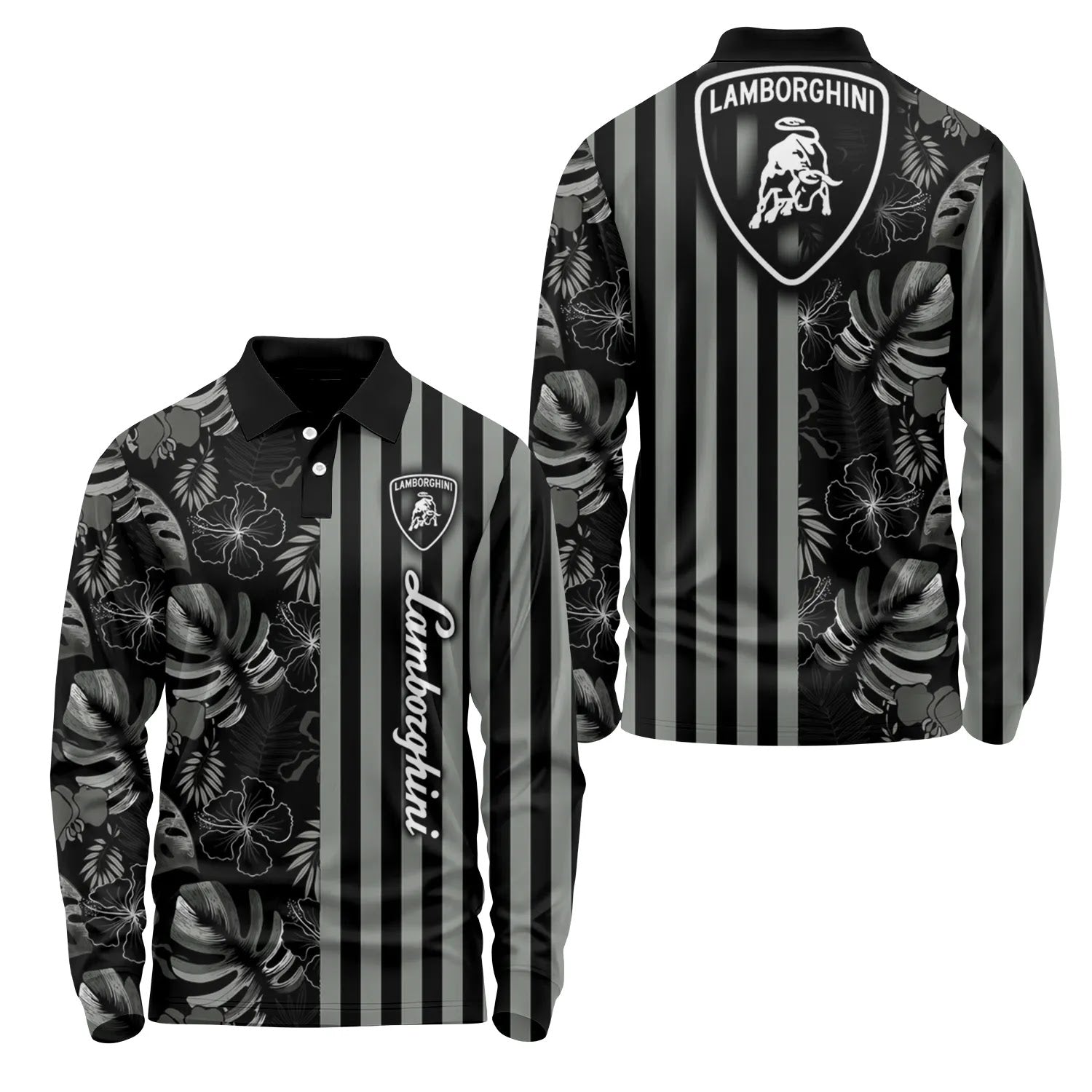 Lamborghini Long Sleeve Polo SHW040