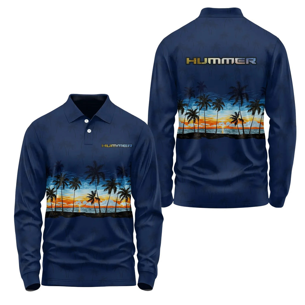 Hummer Long Sleeve Polo SHW017