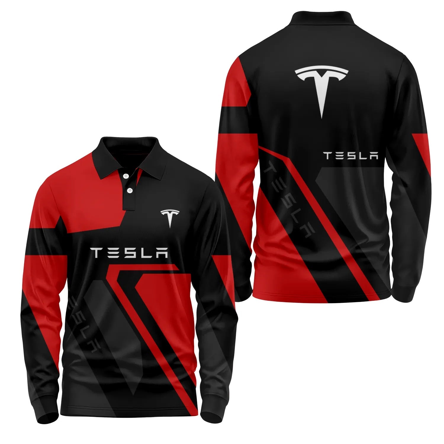 Tesla Long Sleeve Polo SC117