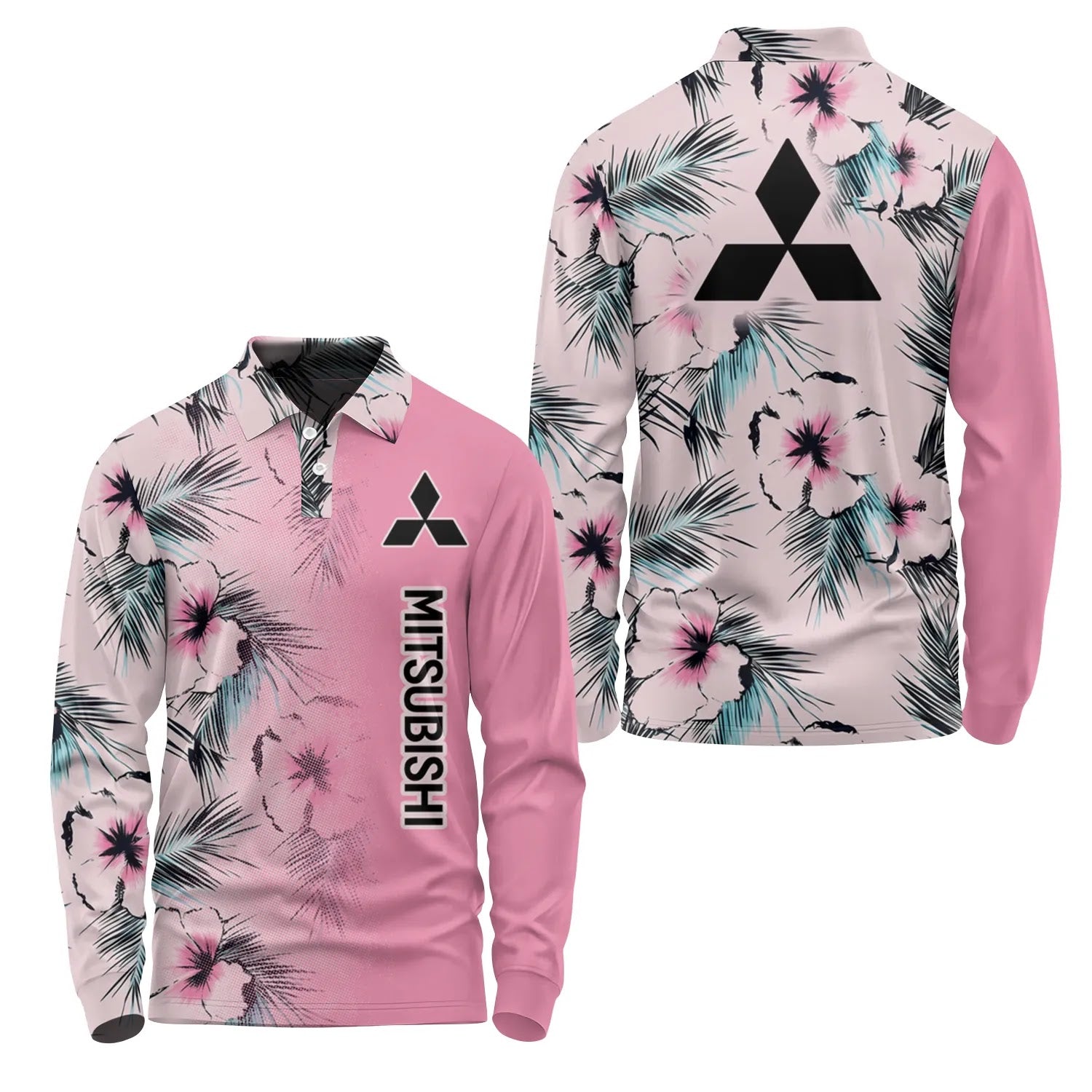 Mitsubishi Long Sleeve Polo SHW056