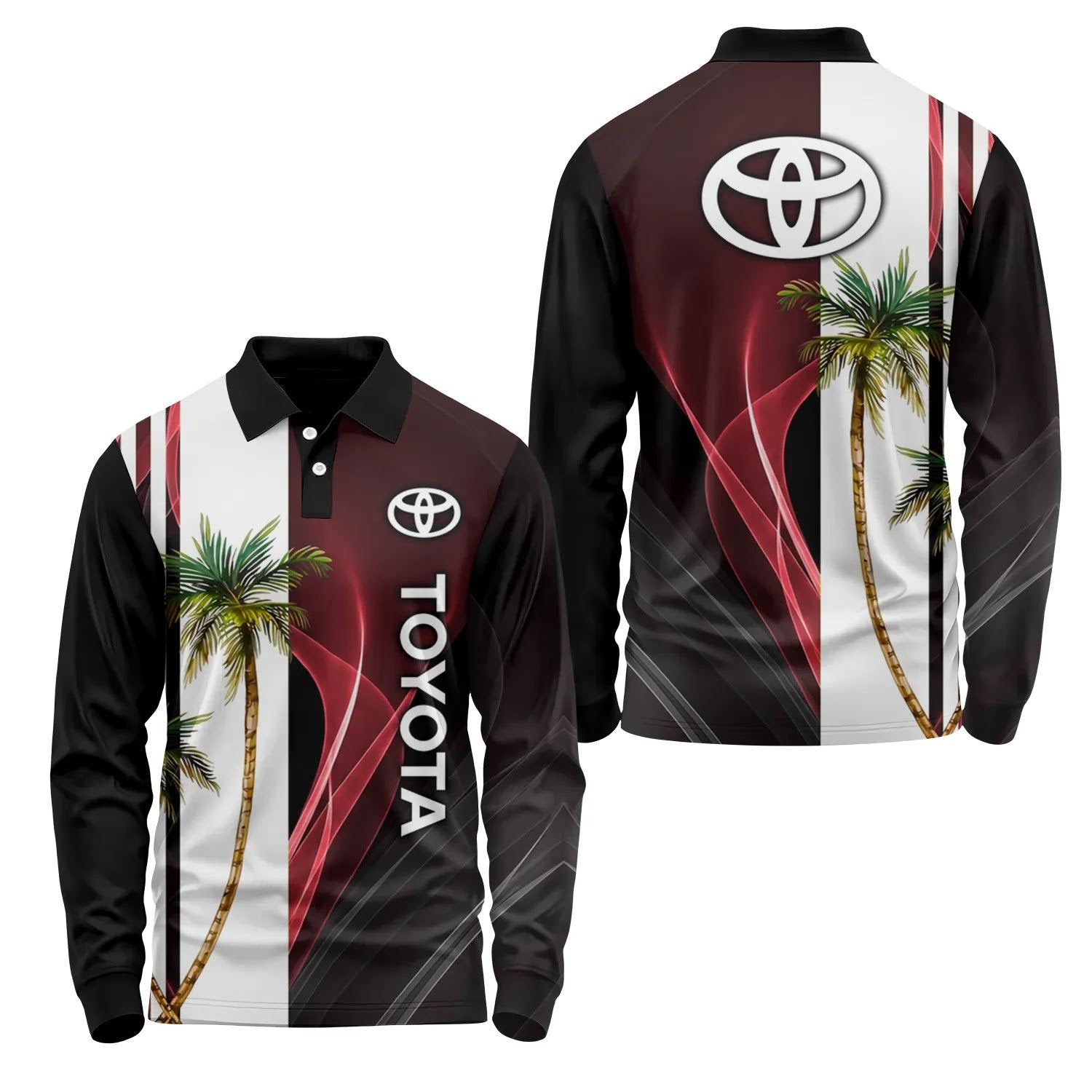 Toyota Long Sleeve Polo SHW036