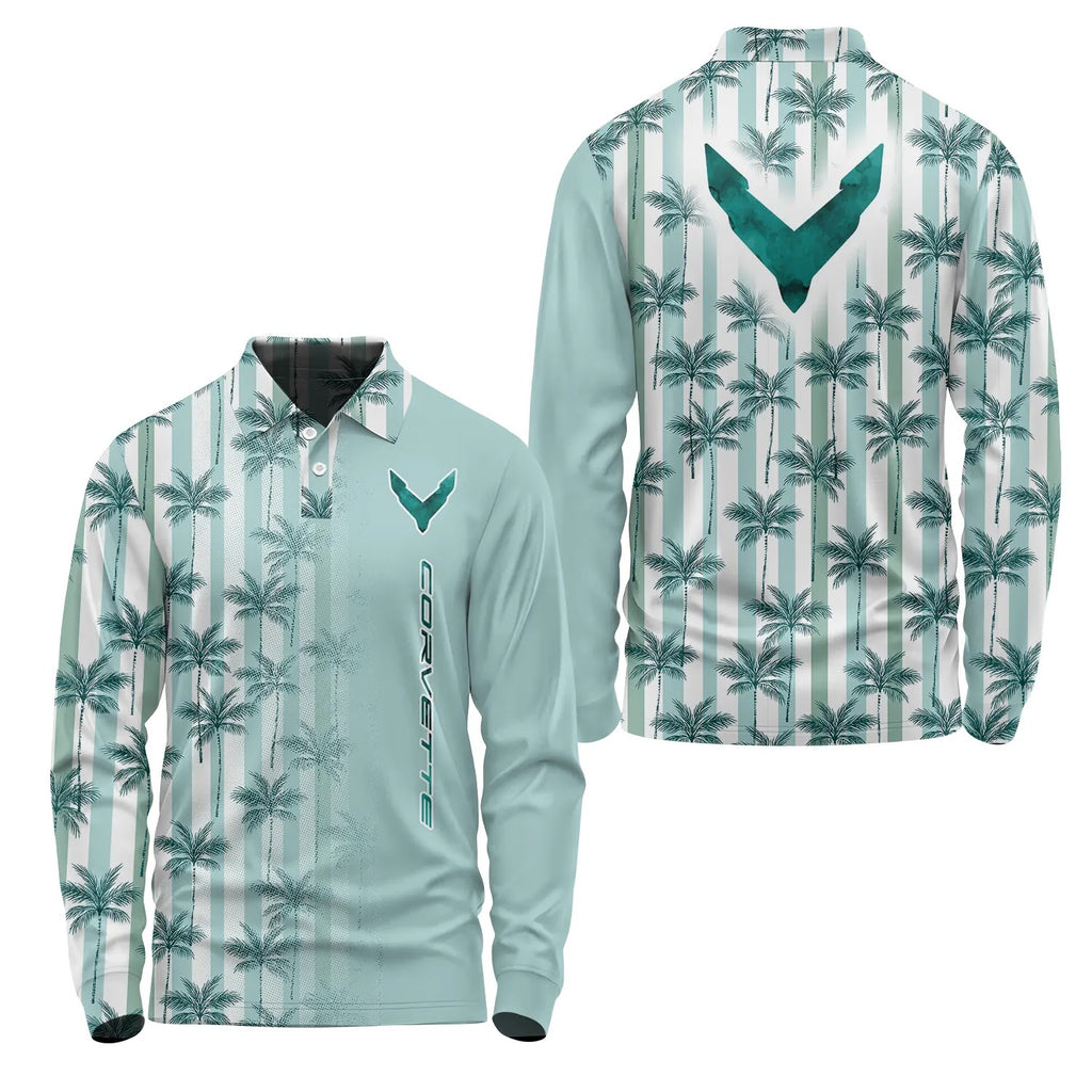 Corvette Long Sleeve Polo SHW028