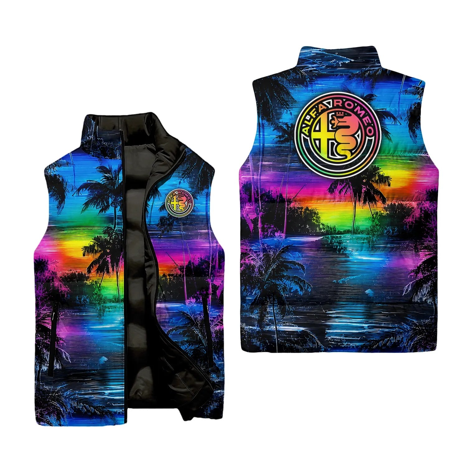 Alfa Romeo Sleeveless Puffer Jacket SHW055