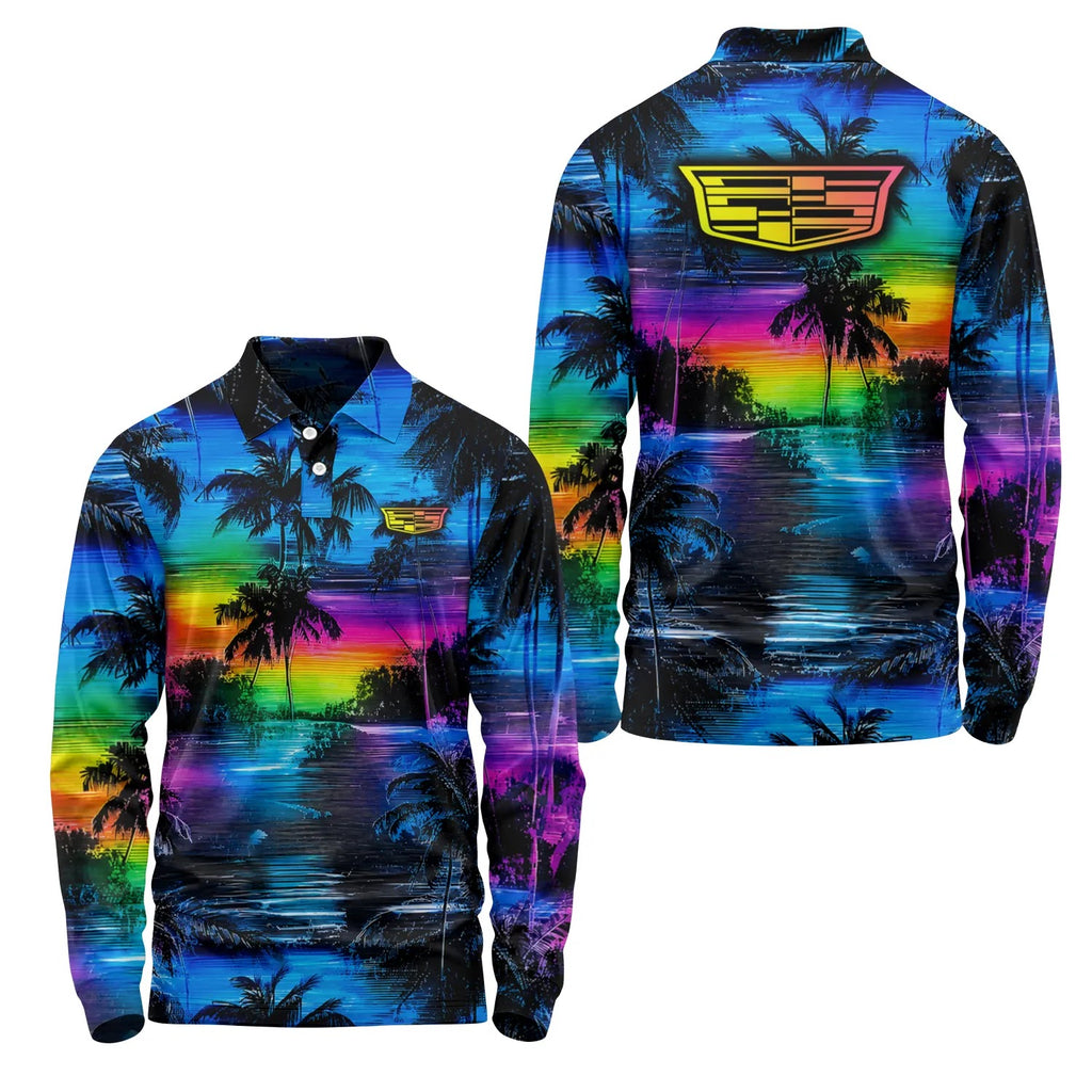Cadillac Long Sleeve Polo SHW055