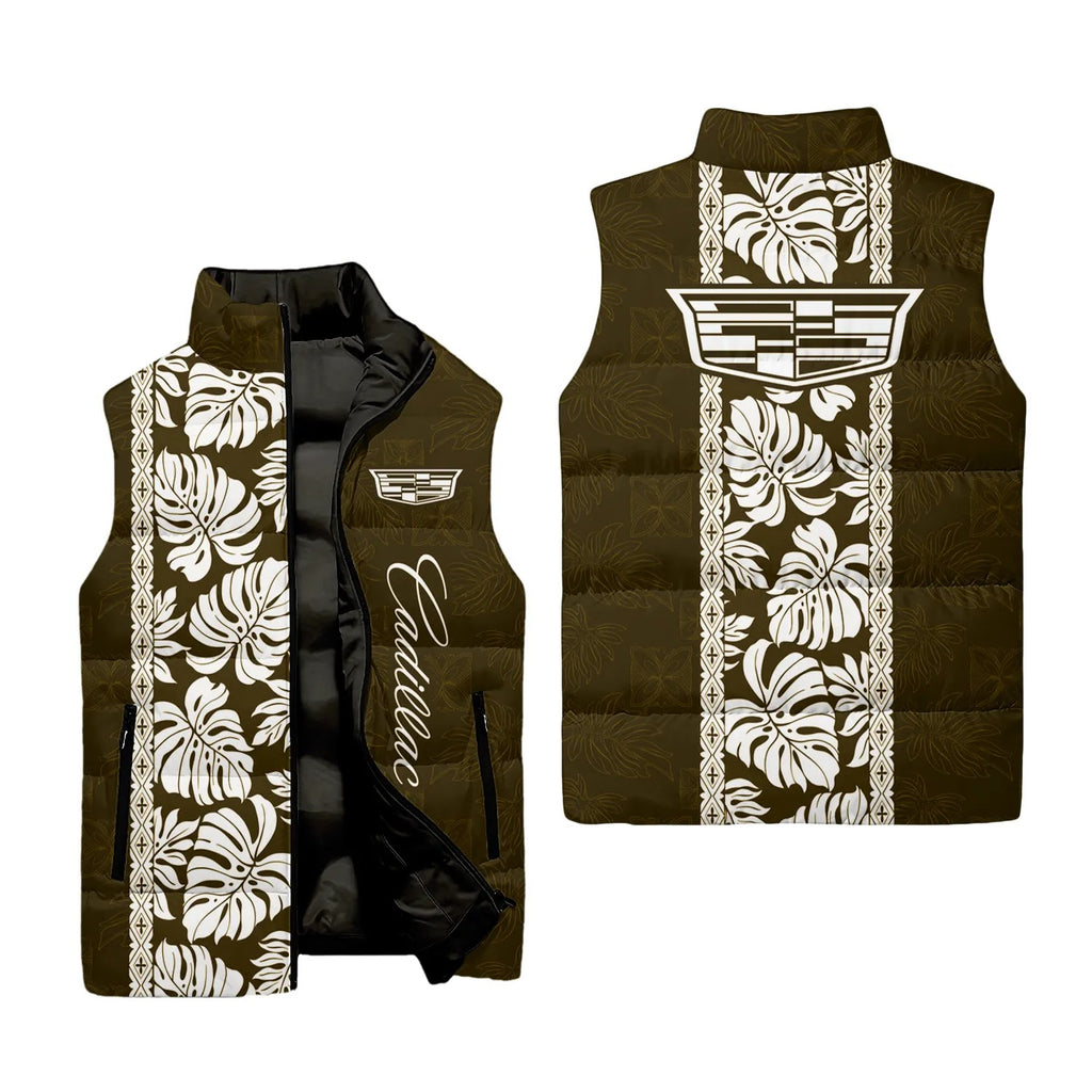 Cadillac Sleeveless Puffer Jacket SHW046