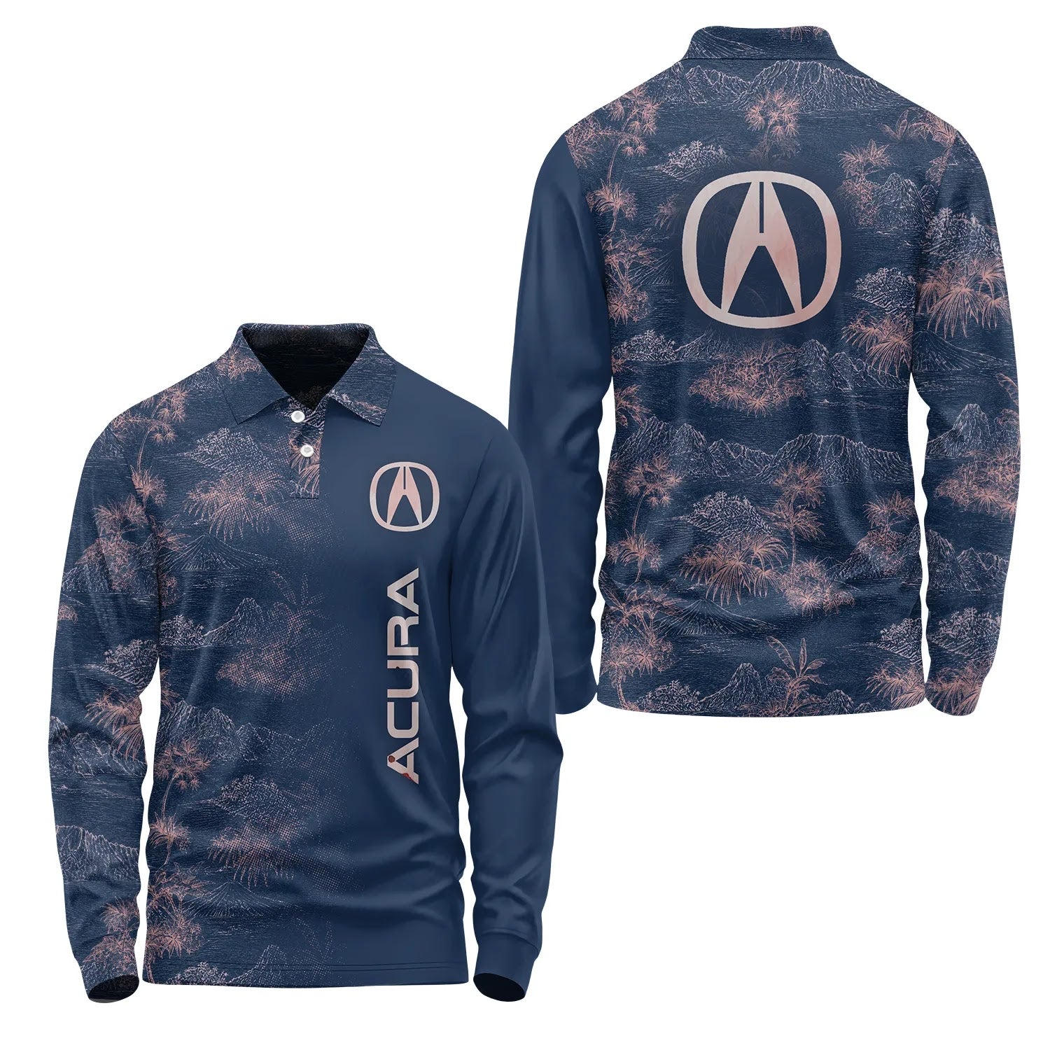 Acura Long Sleeve Polo SHW007