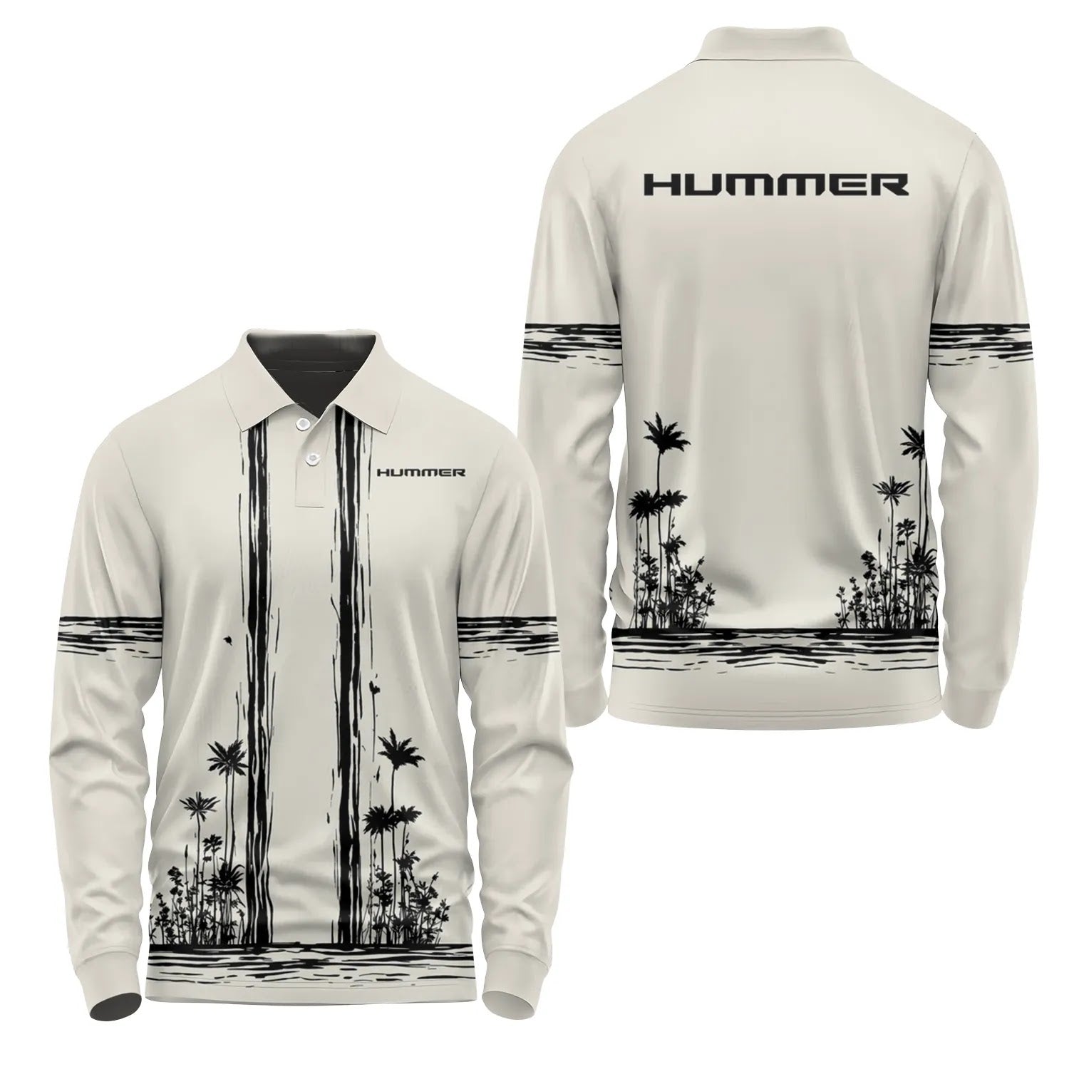 Hummer Long Sleeve Polo SHW043