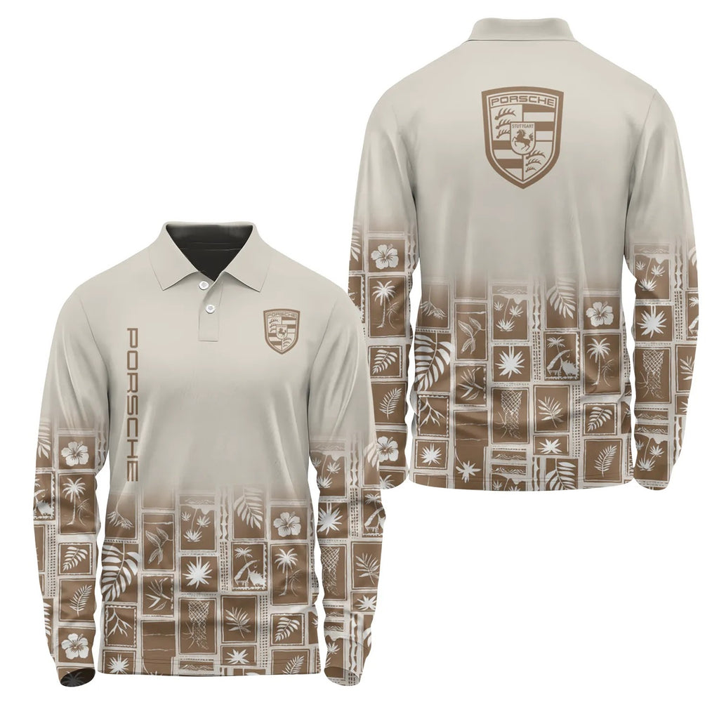 Porsche Long Sleeve Polo SHW067
