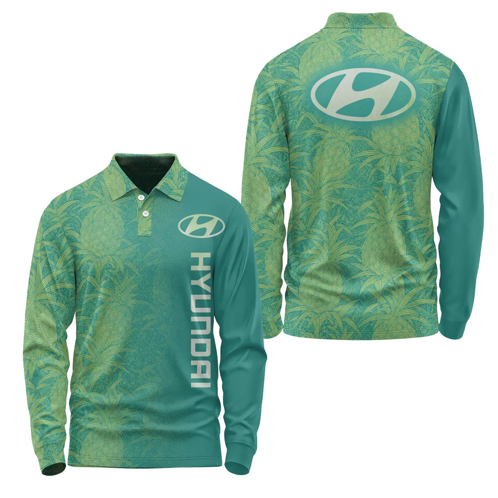 Hyundai Long Sleeve Polo SHW014