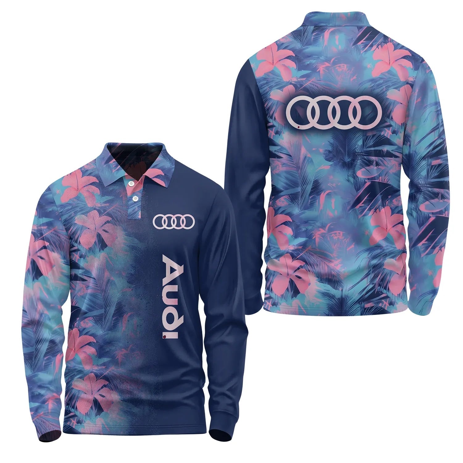 Audi Long Sleeve Polo SHW054