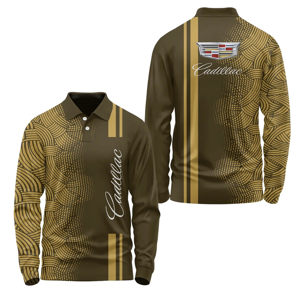 Cadillac Long Sleeve Polo SC084