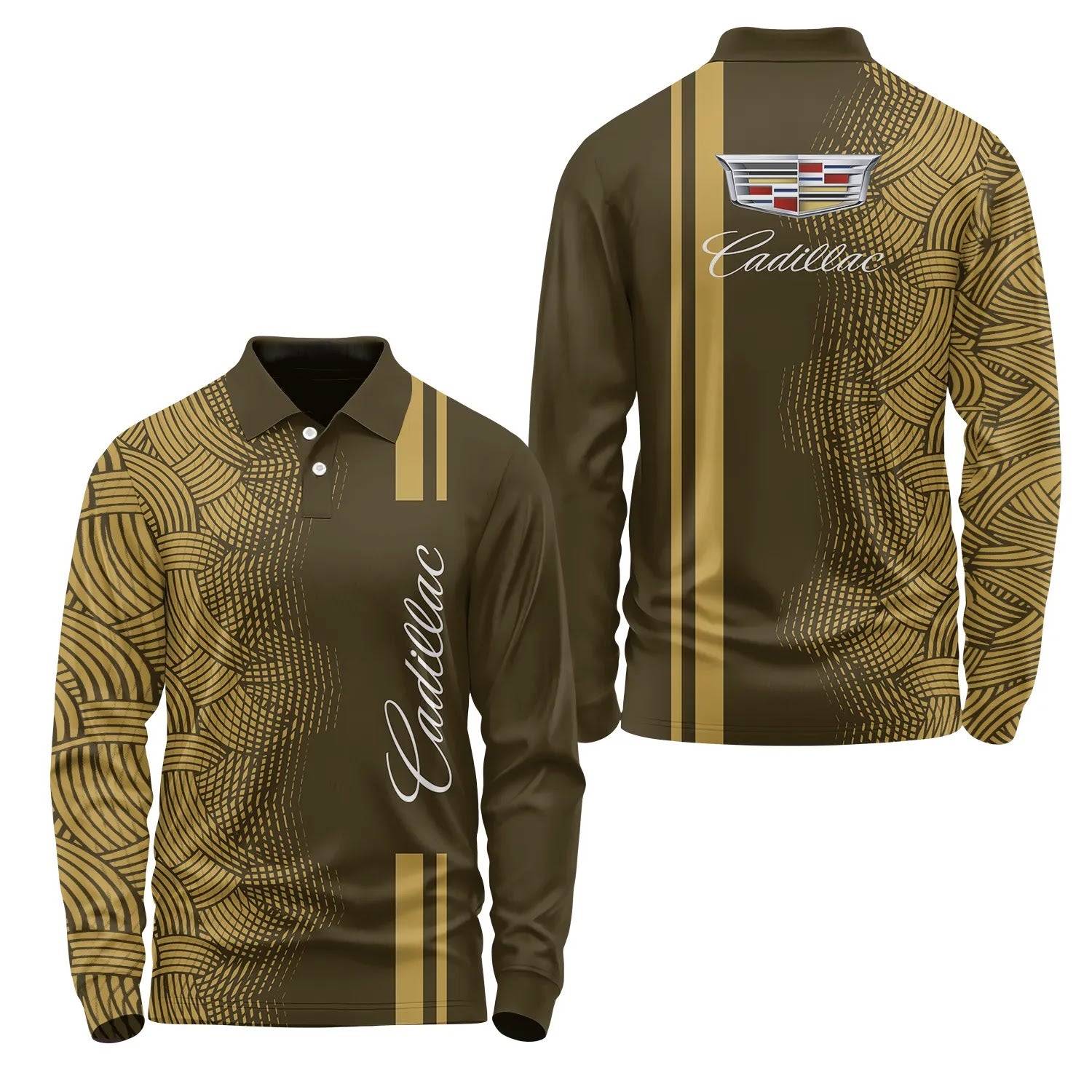 Cadillac Long Sleeve Polo SC084