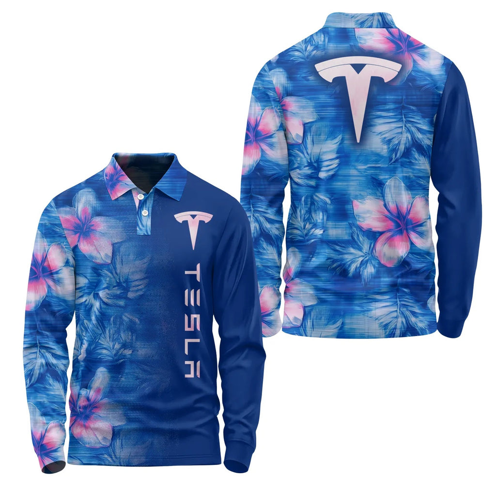 Tesla Long Sleeve Polo SHW057