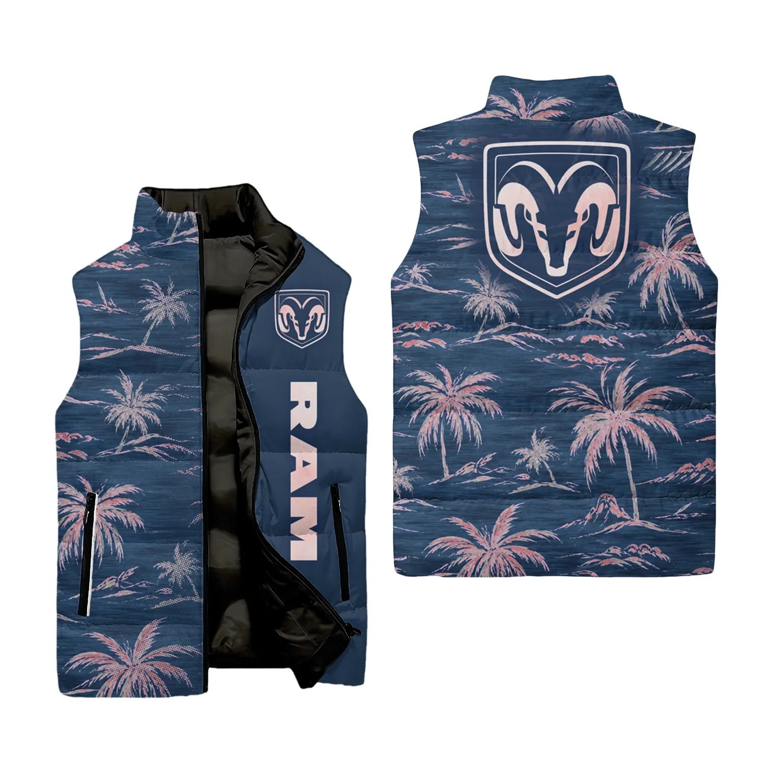 Ram Sleeveless Puffer Jacket SHW013