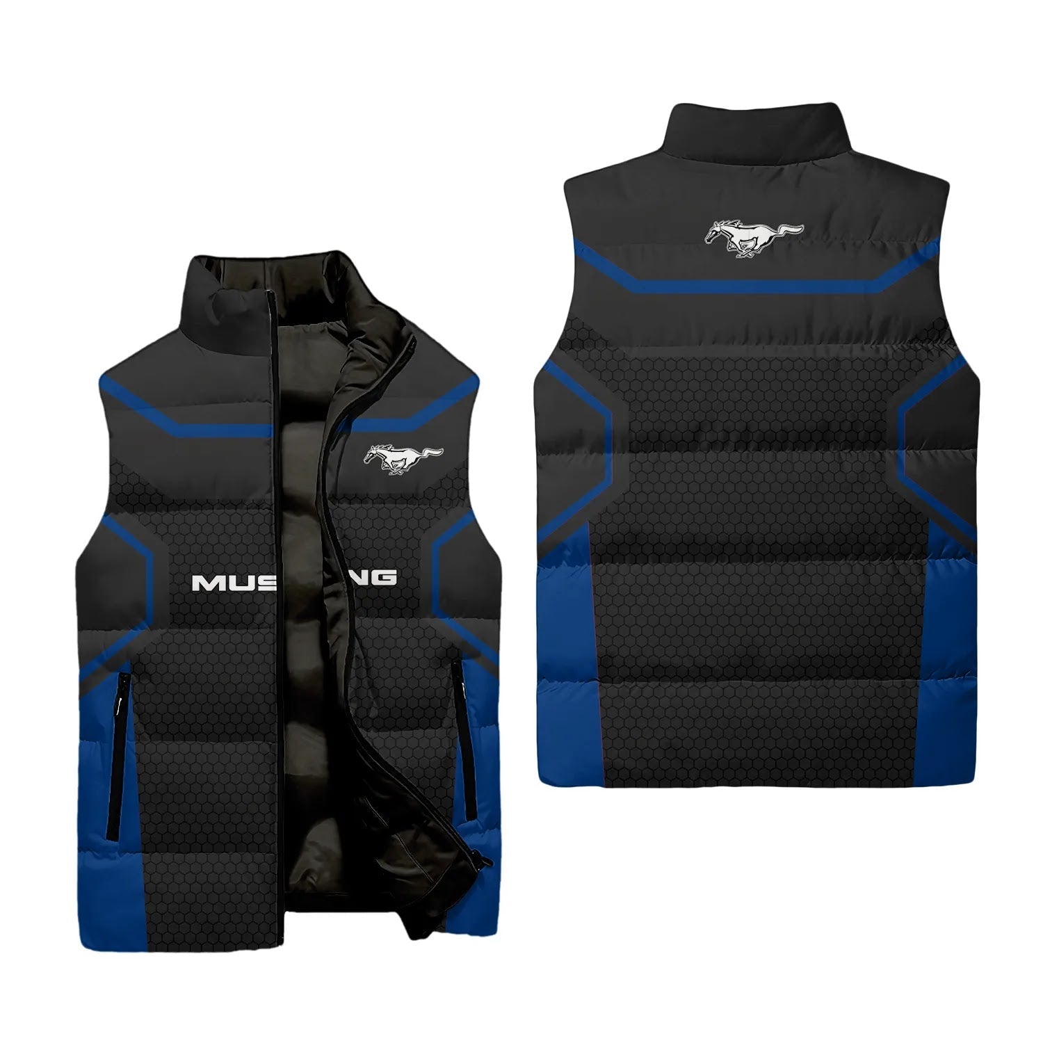 Ford Mustang Sleeveless Puffer Jacket SC052