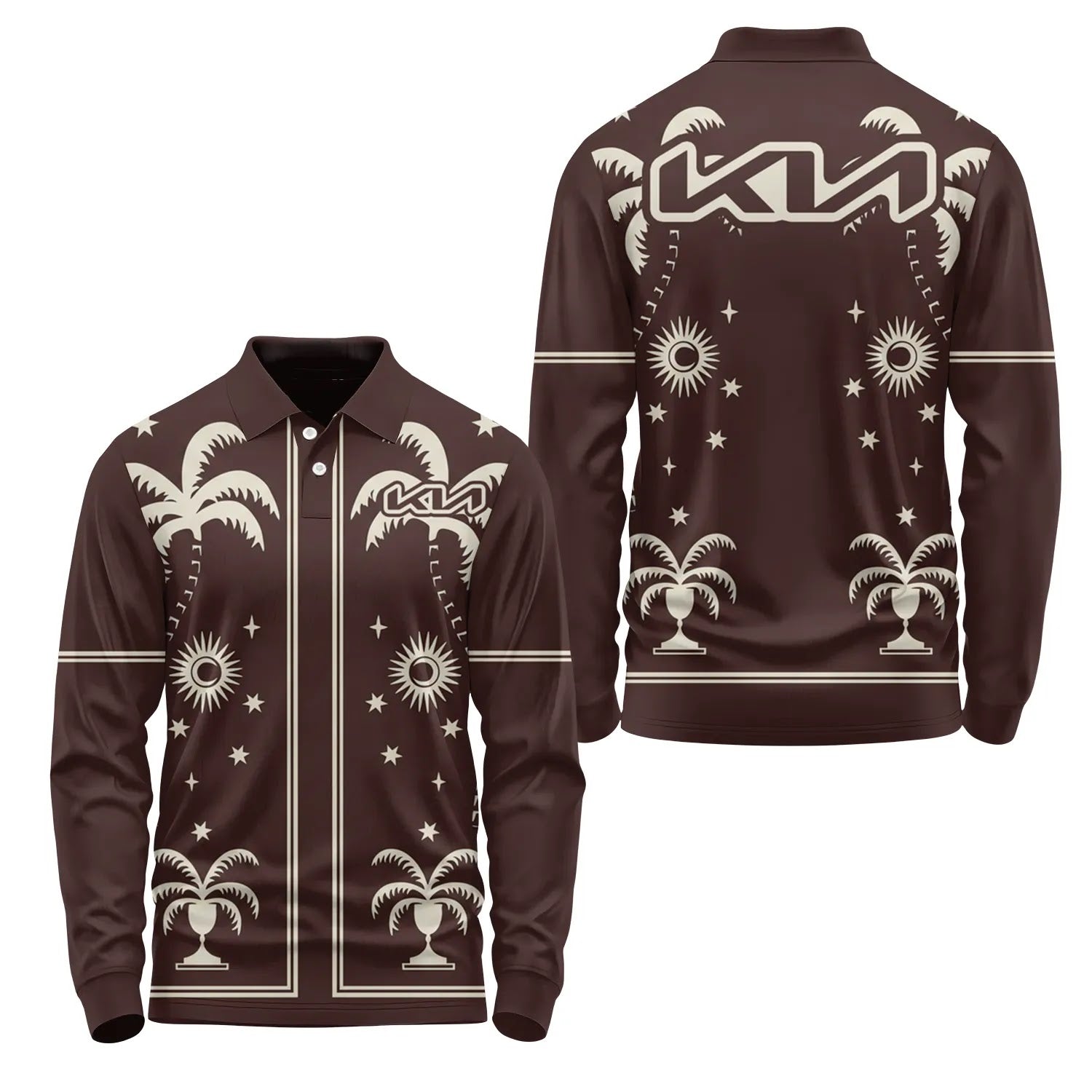 Kia Long Sleeve Polo SHW066