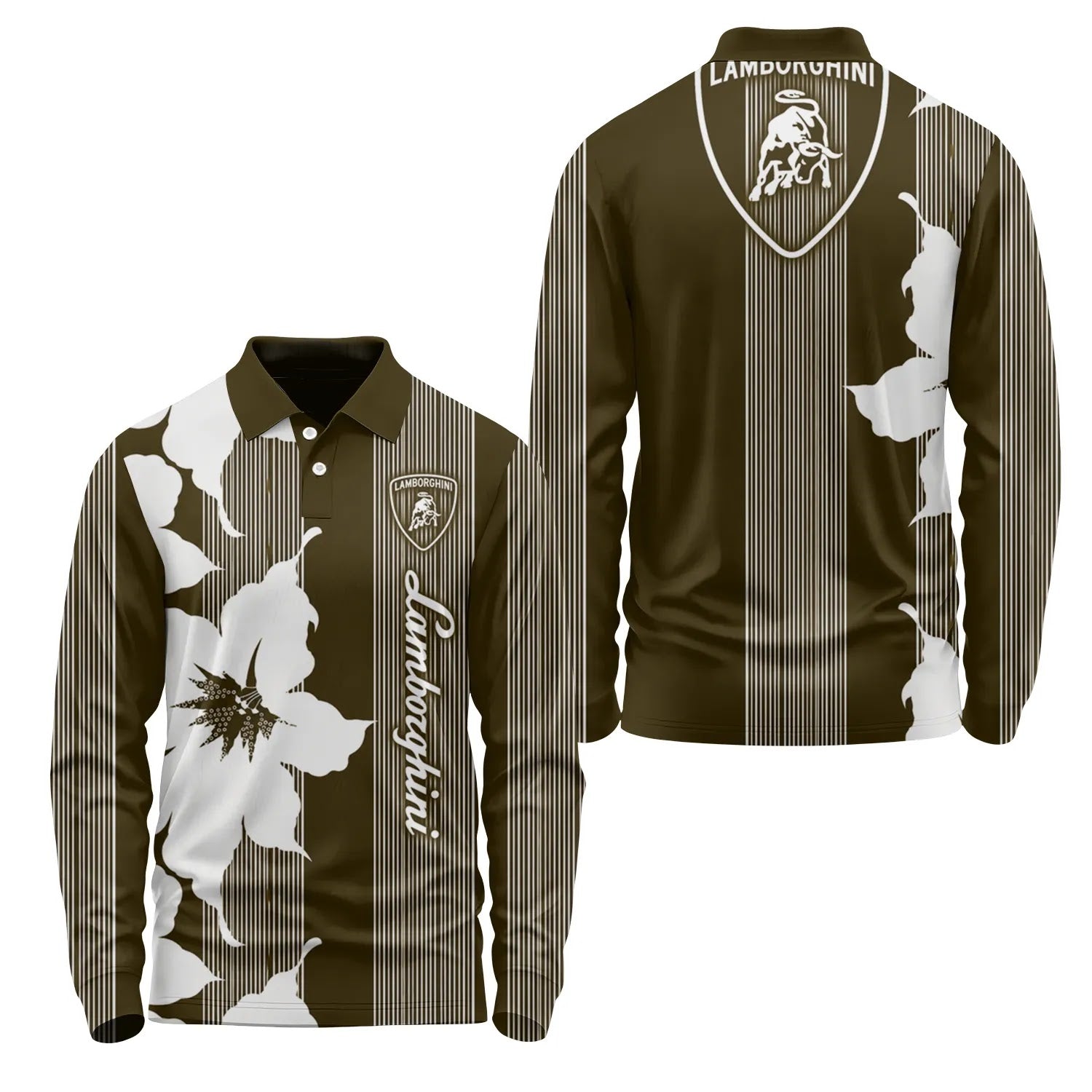 Lamborghini Long Sleeve Polo SHW039