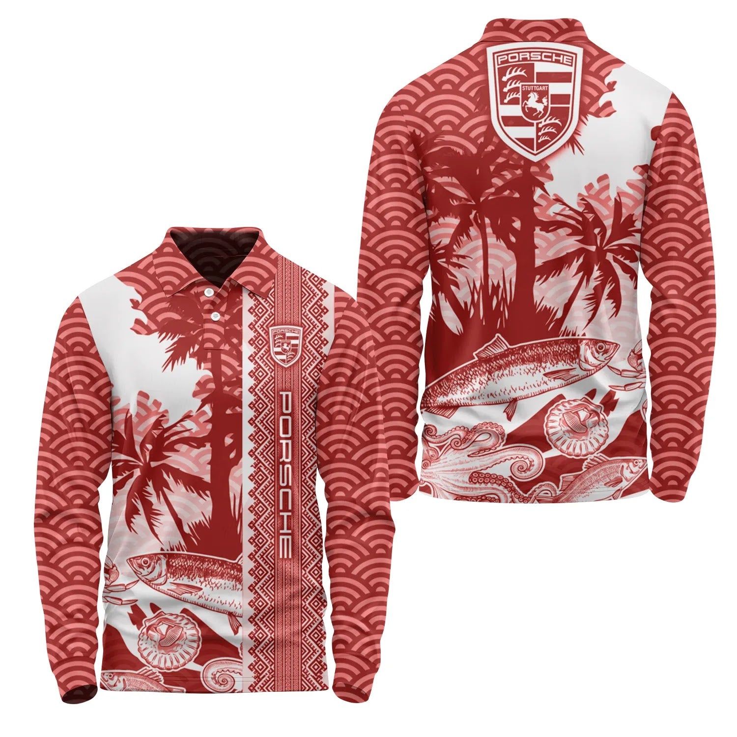 Porsche Long Sleeve Polo SHW038