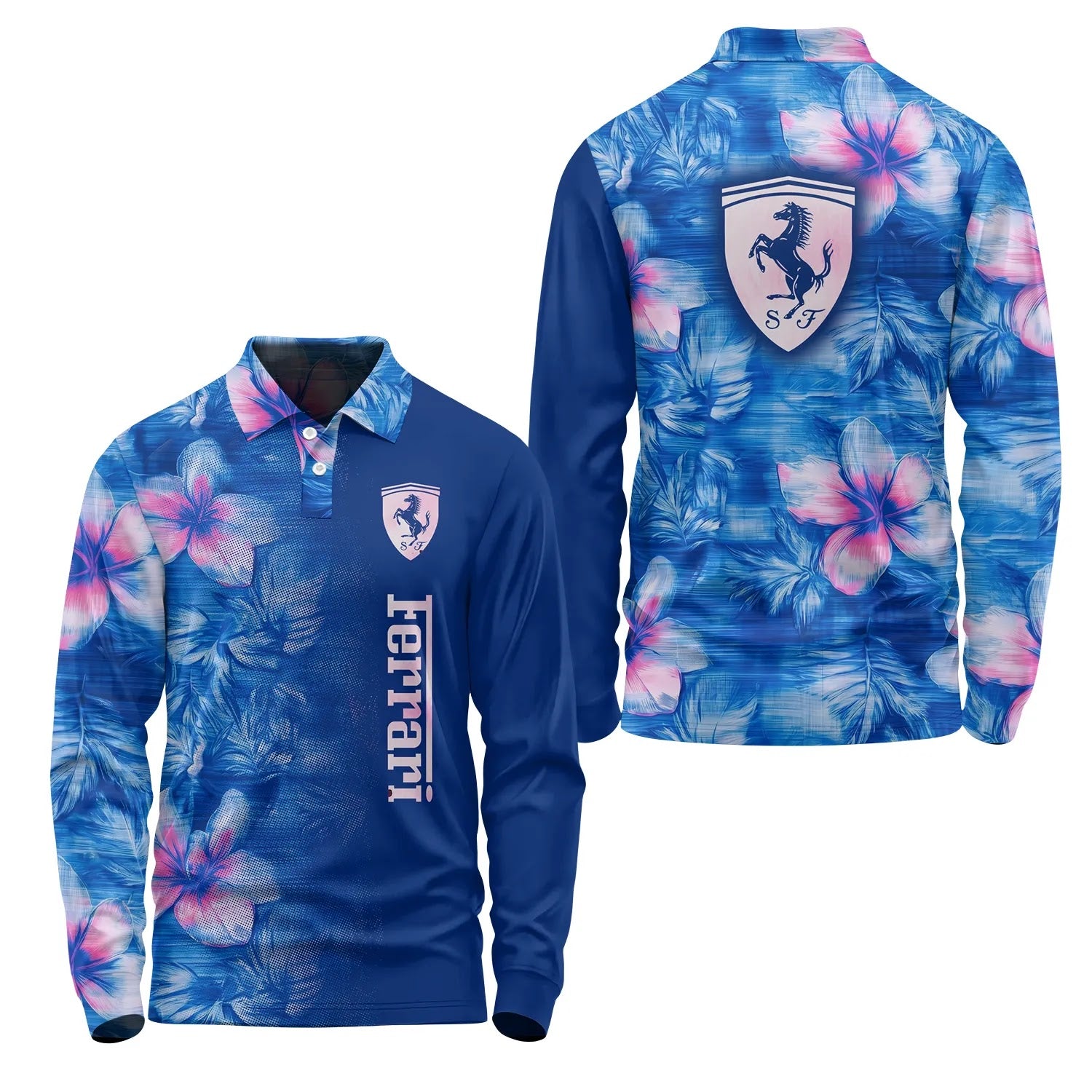 Ferrari Long Sleeve Polo SHW057