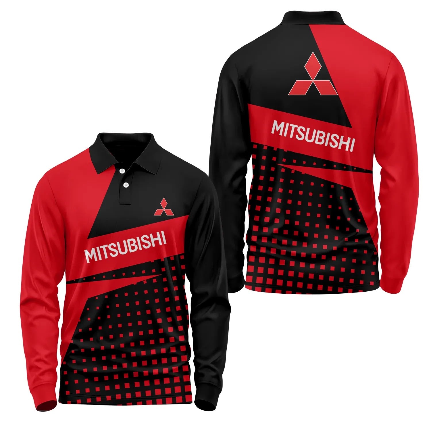Mitsubishi Long Sleeve Polo SC083