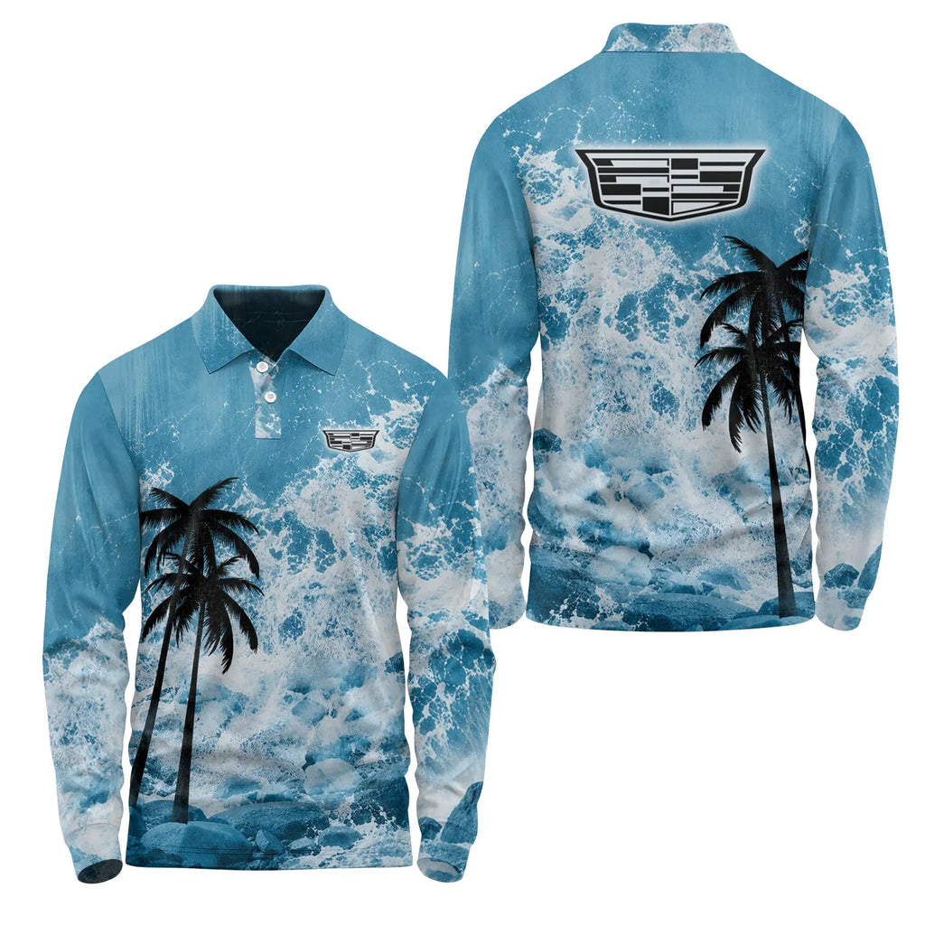 Cadillac Long Sleeve Polo SHW052