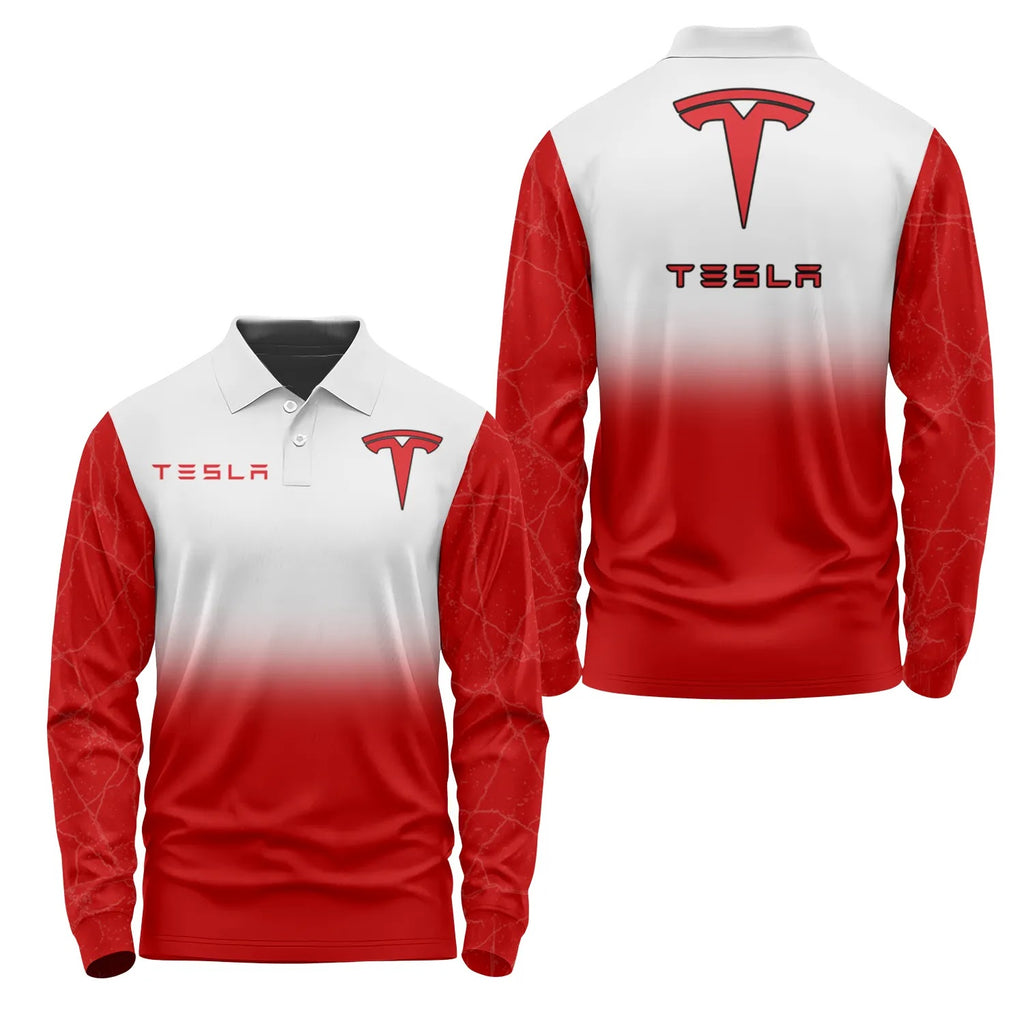 Tesla Long Sleeve Polo SC120